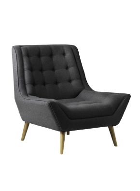 Textured Grey Moe Club Chair