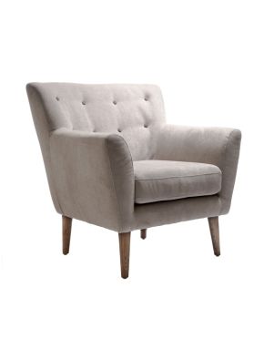Mona Light Grey Velvet Chair 