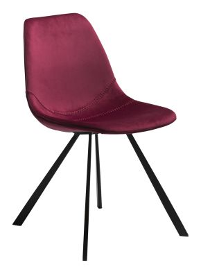 Pitch velvet chair