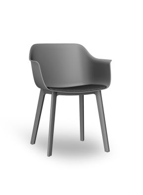 Shape Upholstered Click Legs Armchair