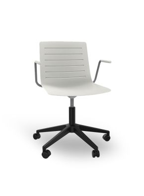 Skin Chair with Arms and Wheels