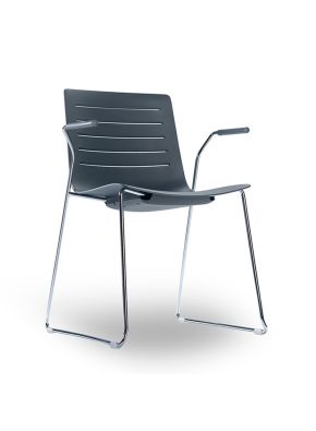 Skin Sled Chair with Arms