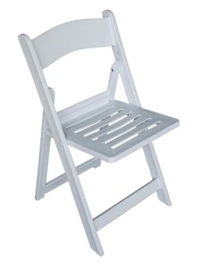 Resin Folding Chair (Slatted Seat)