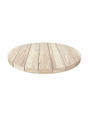 Round Slatted Timber Table Top