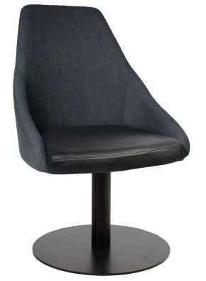 Stockholm Black Steel Disc Chair