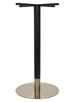 Tivoli Black and Brass Disc Dry Bar Table Base