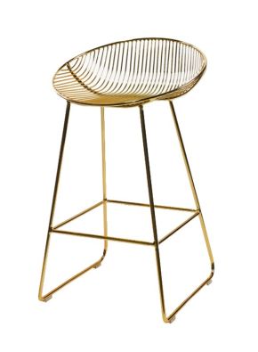 ZANTA GOLD METAL COUNTER STOOL