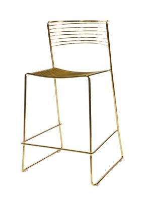 MICA GOLD METAL COUNTER STOOL