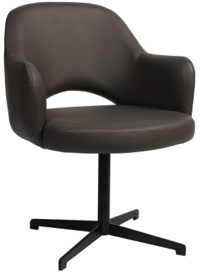 Albery Vinyl Black Blade Chair