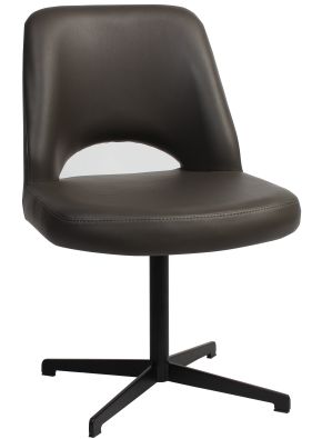 Albery Vinyl Black Blade Chair