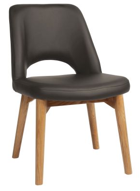 Albery Vinyl Light Oak Timber Chair