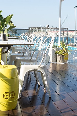 POOLSIDE CAFE AT ANDREW (BOY) CHARLTON